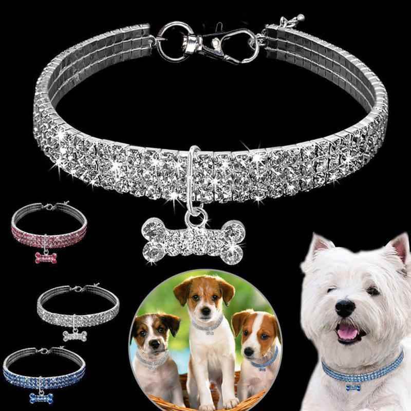 Strass Hundehalsband Kristall für kleine und mittelgroße Hunde - Tierbedarf.si