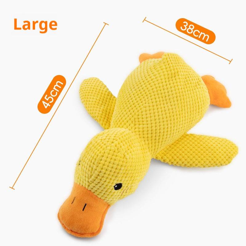 Die Ente, ein Hudespielzeug zur Beruhigung, putzt die Zähne und quietscht - Tierbedarf.si