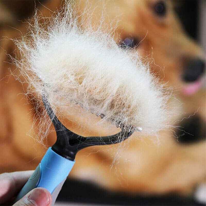 Fellpflegebürste für Hunde und Katzen- Rechenkamm, Haarentfernung - Tierbedarf.si