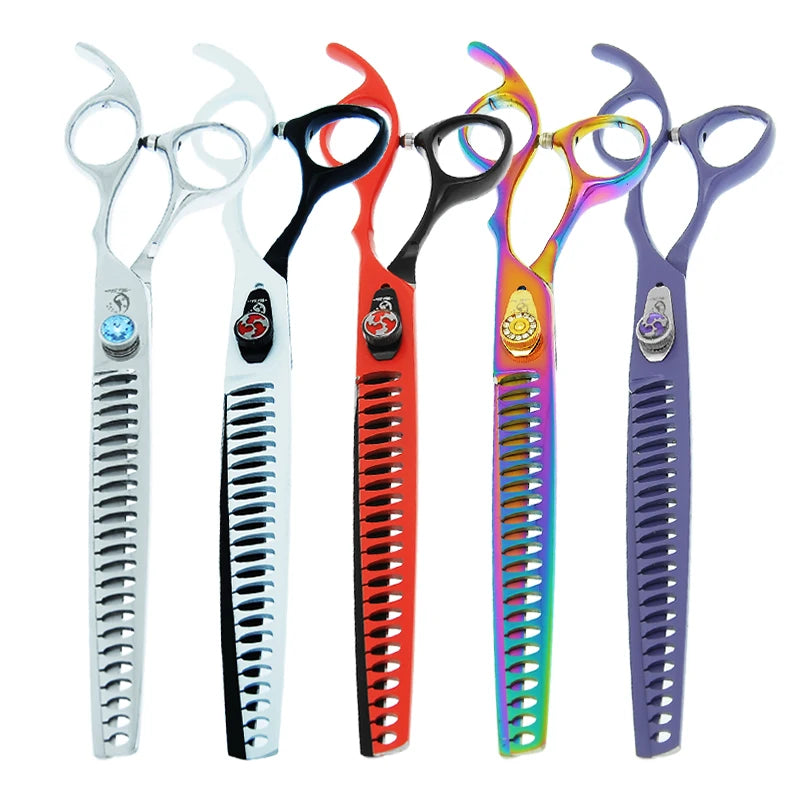 8 Inch  Professional Pet Dog Grooming Scissors Animals Thinning Shears Japan Steel Puppy Cat Haircut Styling Tool B0059A
