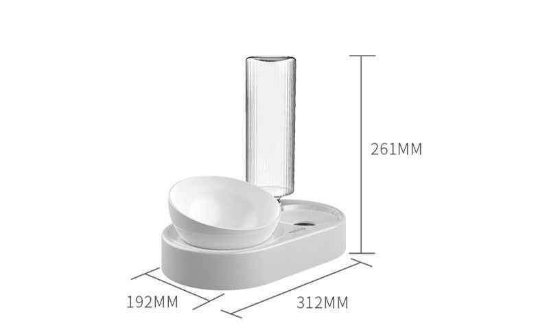 Double Bowl Automatic Drinking Dog Pot Cat Bowl - Tierbedarf.si