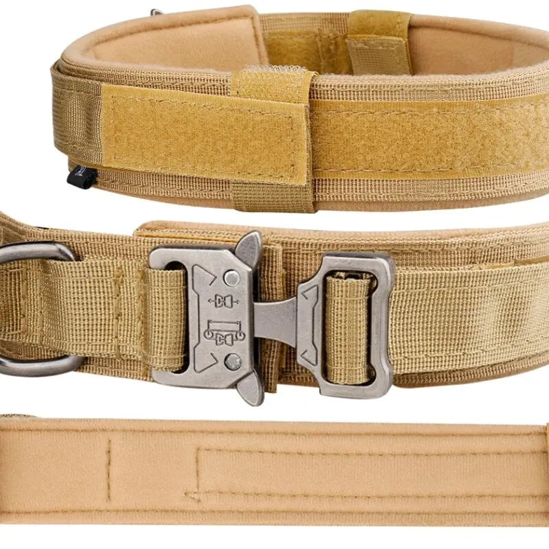 Tactical Dog Collar for Medium and Large Dogs: Suitable for All Breeds, Adjustable and Durable