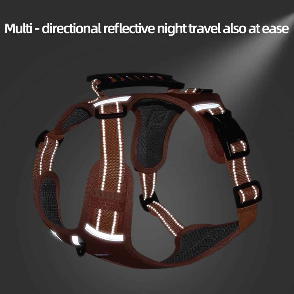 Nylon Dog Harness No Pull Breathable Reflective Pet Harness Vest For Small Large Dog Outdoor Running Dogs Training Accessories - Tierbedarf.si