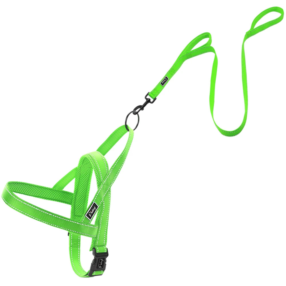 No Pull Reflective Dog Harness Leash Set Pet Vest Lead for Small Meduim Large Dogs Perfect for Daily Training Walking XXS-L