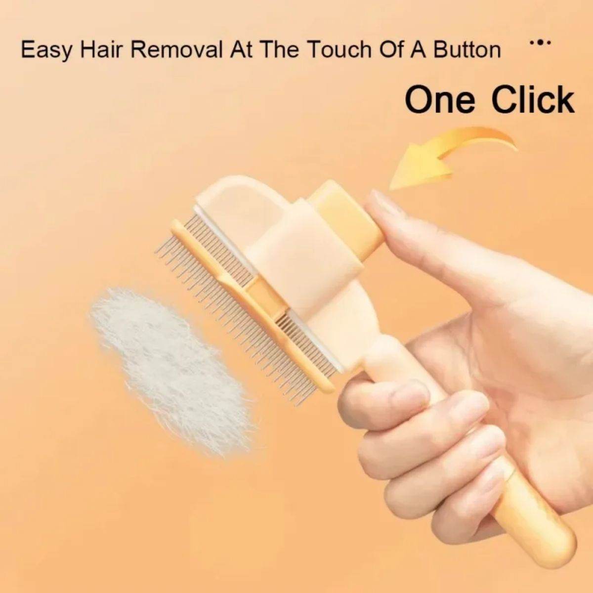 Pet Grooming Brush One-Click Hair Removal Gentle On Skin Pet Anti-Mite Hair Cleaning Brush Pressure Grooming Brush For Dogs - Tierbedarf.si