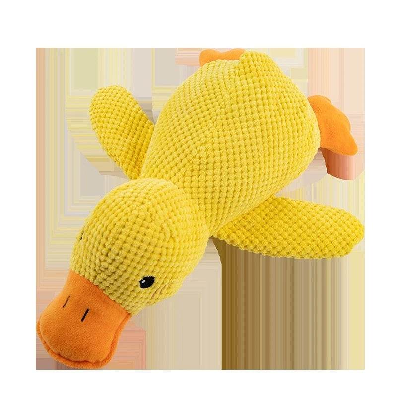 Die Ente, ein Hudespielzeug zur Beruhigung, putzt die Zähne und quietscht - Tierbedarf.si