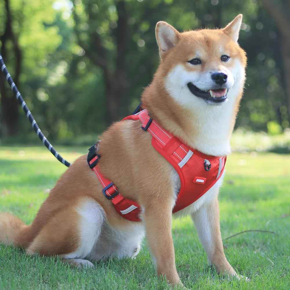 Nylon Dog Harness No Pull Breathable Reflective Pet Harness Vest For Small Large Dog Outdoor Running Dogs Training Accessories - Tierbedarf.si