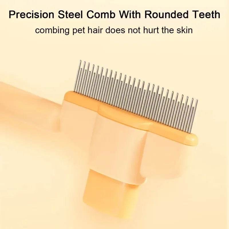Pet Grooming Brush One-Click Hair Removal Gentle On Skin Pet Anti-Mite Hair Cleaning Brush Pressure Grooming Brush For Dogs - Tierbedarf.si