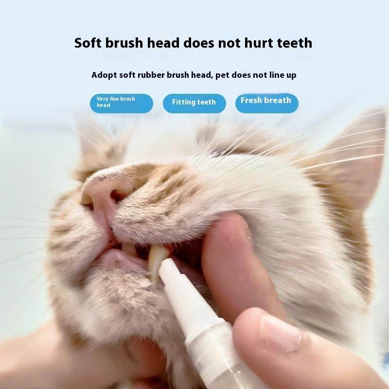 Pet Toothbrush Pen Teeth Cleaning Tools Breath Pet - Tierbedarf.si