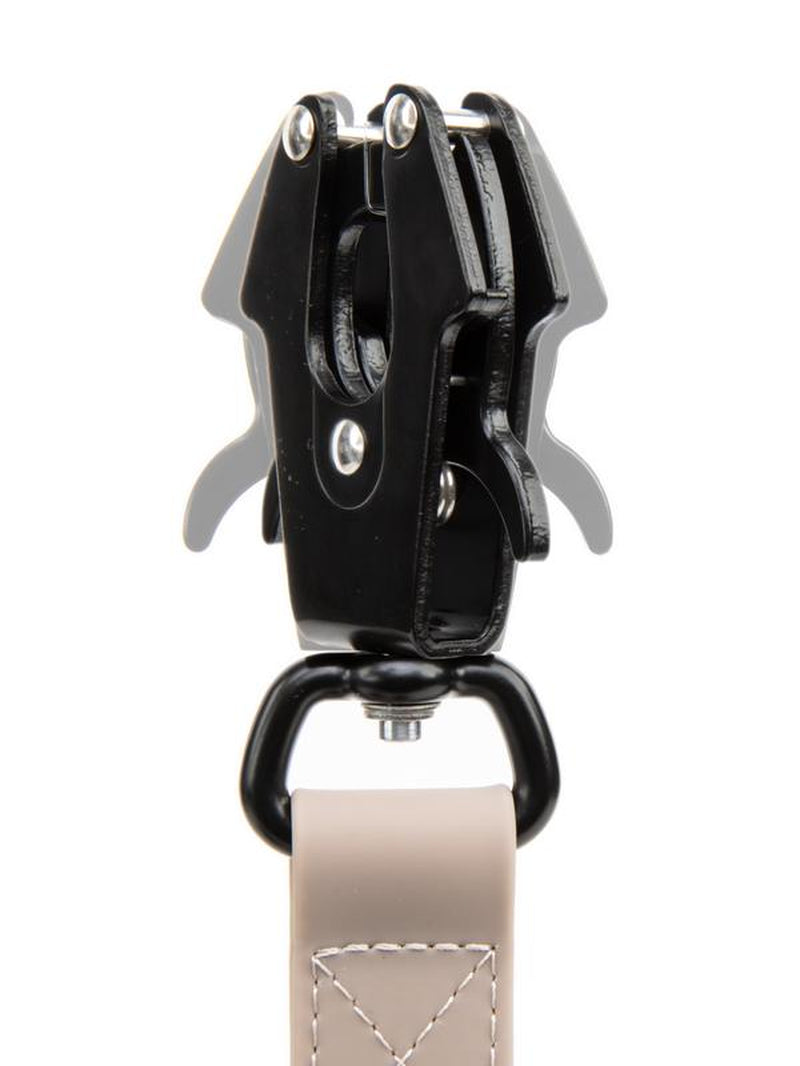 Dognerd 6' Tactical Silicone Dog Leash with Aluminum Quick Release Carabiner Solid Design for Large Dogs Walks Hikes Jogging