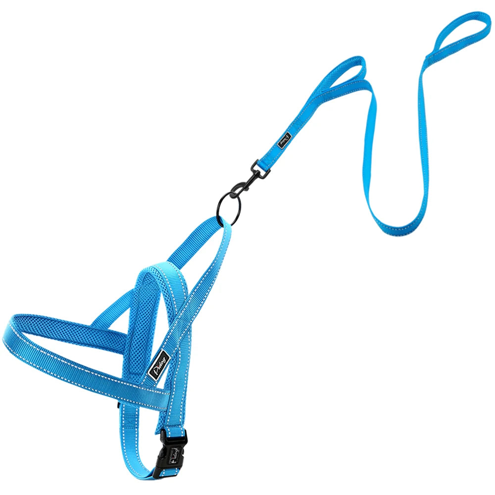 No Pull Reflective Dog Harness Leash Set Pet Vest Lead for Small Meduim Large Dogs Perfect for Daily Training Walking XXS-L