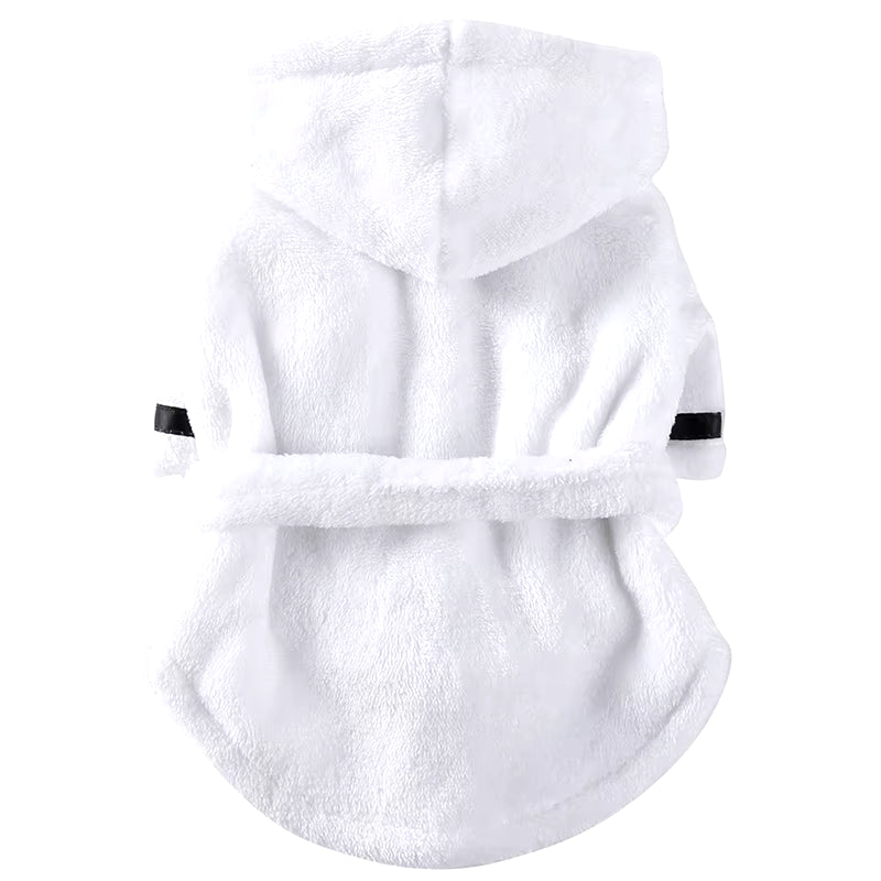 Dog Bath Robe after Bath, Quick Dry Absorbent Towel Robe with Belt for Small Medium Dogs Cats, Post Bath Drying Pet Accessories