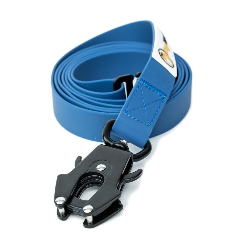 Dognerd 6' Tactical Silicone Dog Leash with Aluminum Quick Release Carabiner Solid Design for Large Dogs Walks Hikes Jogging