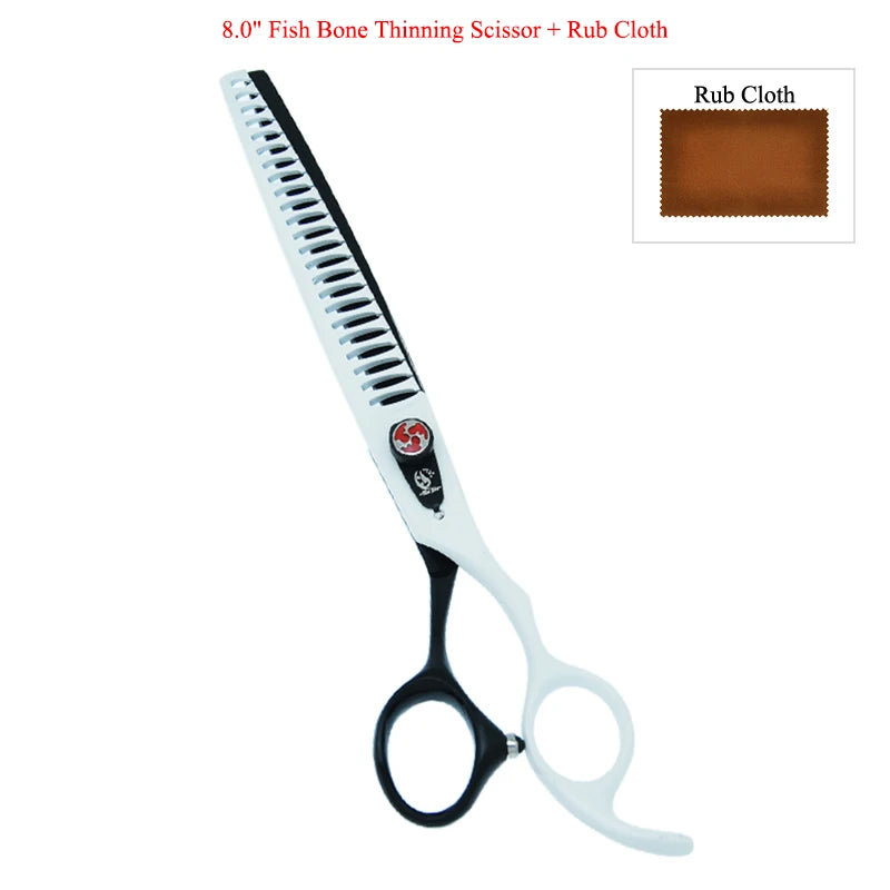8 Inch  Professional Pet Dog Grooming Scissors Animals Thinning Shears Japan Steel Puppy Cat Haircut Styling Tool B0059A