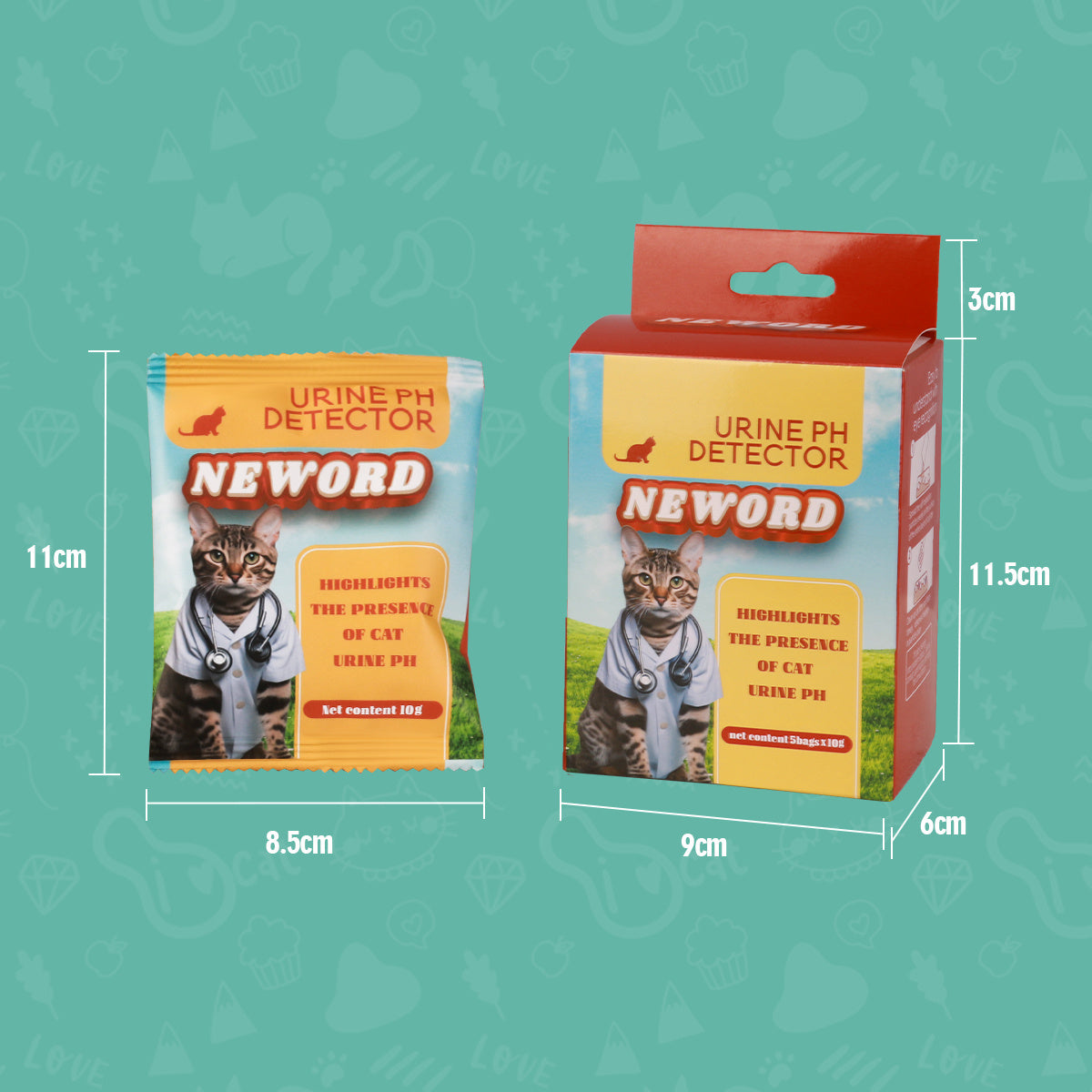 Selbstreinigende Partikel aus Katzenstreu