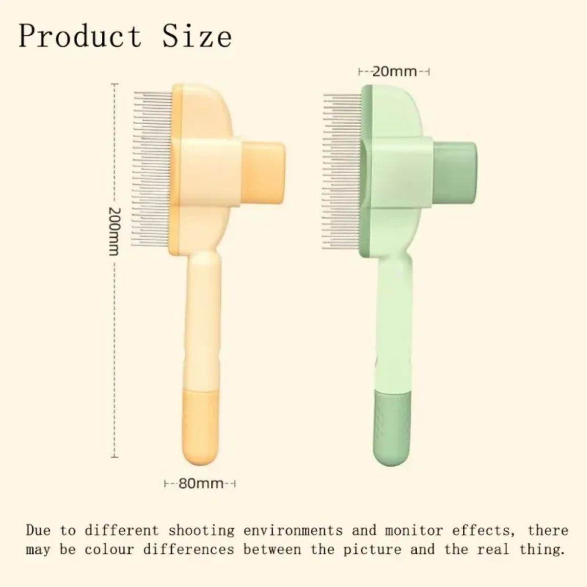 Pet Grooming Brush One-Click Hair Removal Gentle On Skin Pet Anti-Mite Hair Cleaning Brush Pressure Grooming Brush For Dogs - Tierbedarf.si