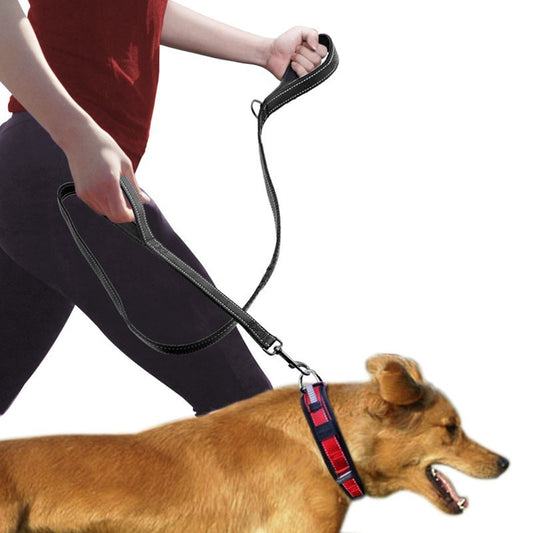 Zugleine für Hunde mit Doppelgriff