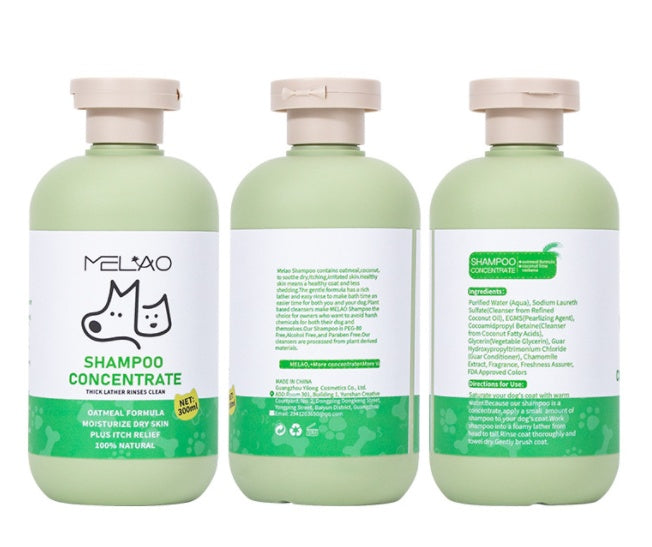 Sanftes Haferbad Shampoo für Haustiere