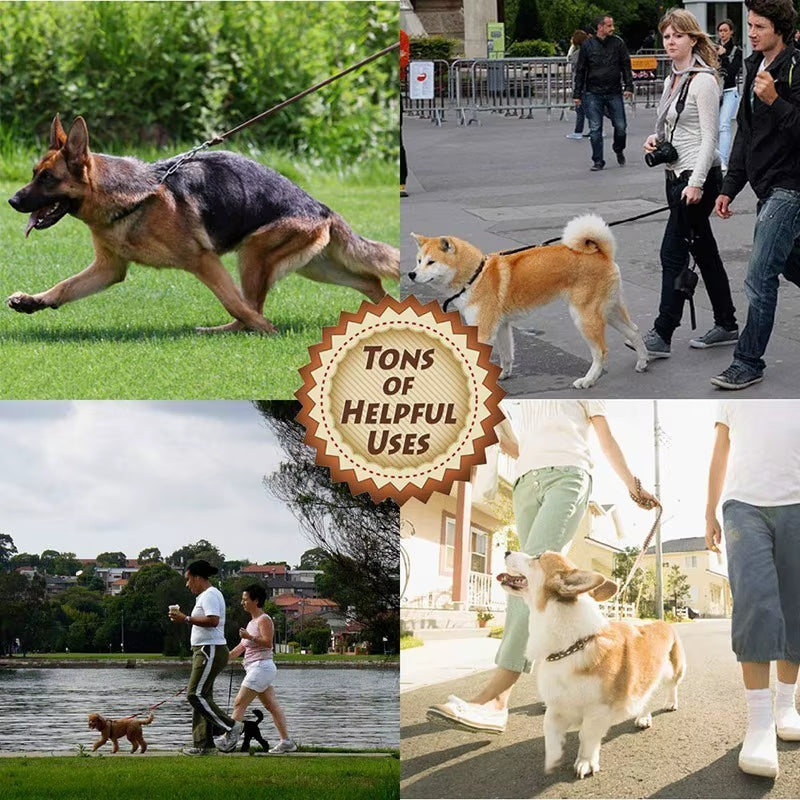 High-End Cowhide Leather Leash Dog Handmade Durable Pet Leash for Large Dogs Brass-Plated Hot Sale Pet Supplies Shop